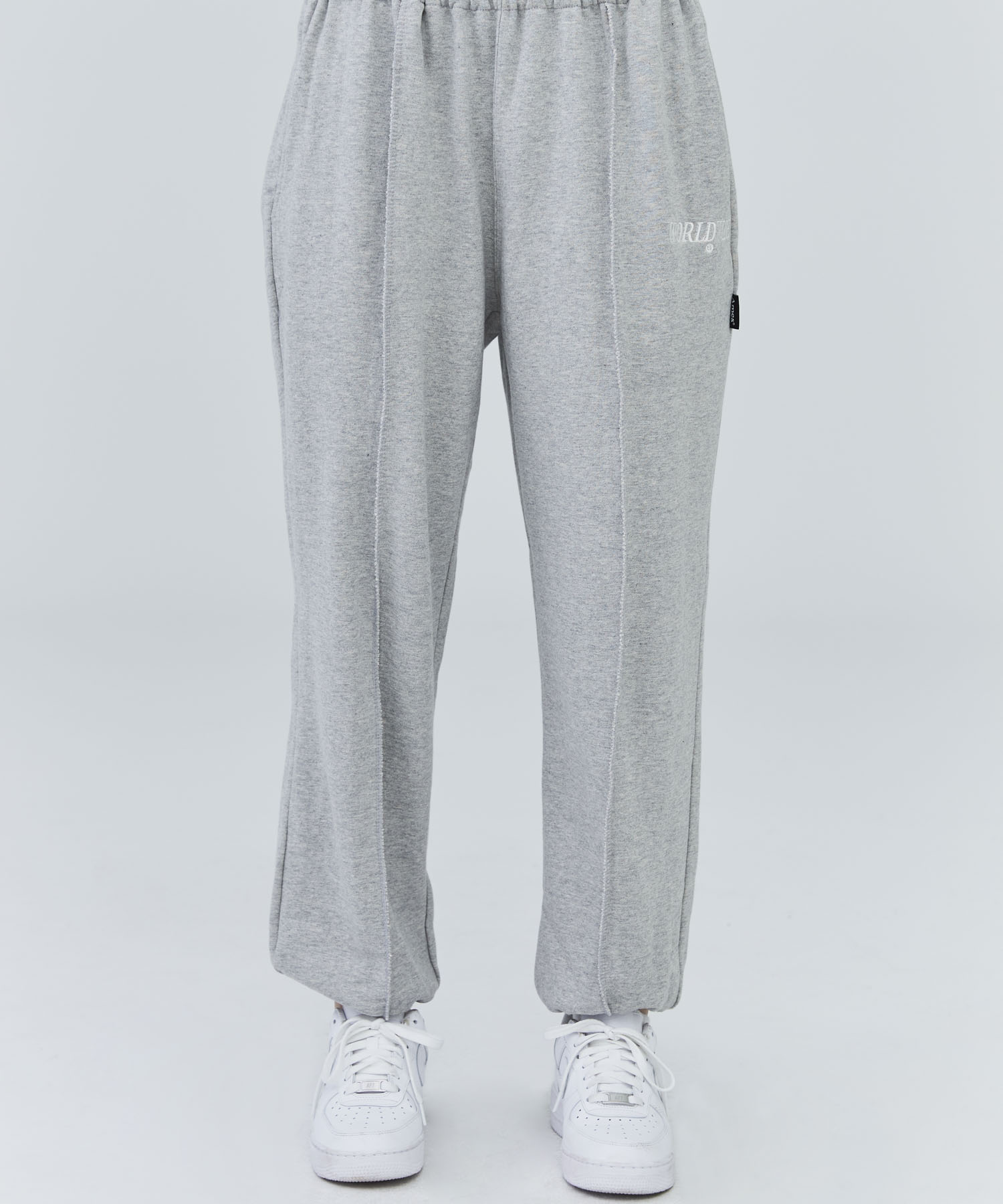 MOVING PINTUCK SWEATPANTS_GY
